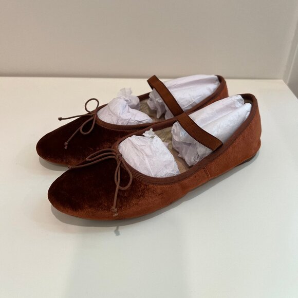 Loeffler Randal Velvet Ballet Flat - Picture 1 of 5